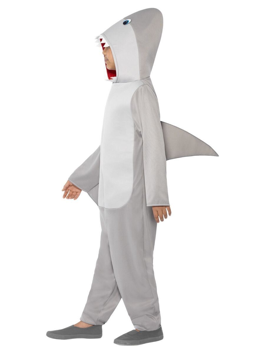 Shark Costume, Grey, (medium 7 -9 yrs)