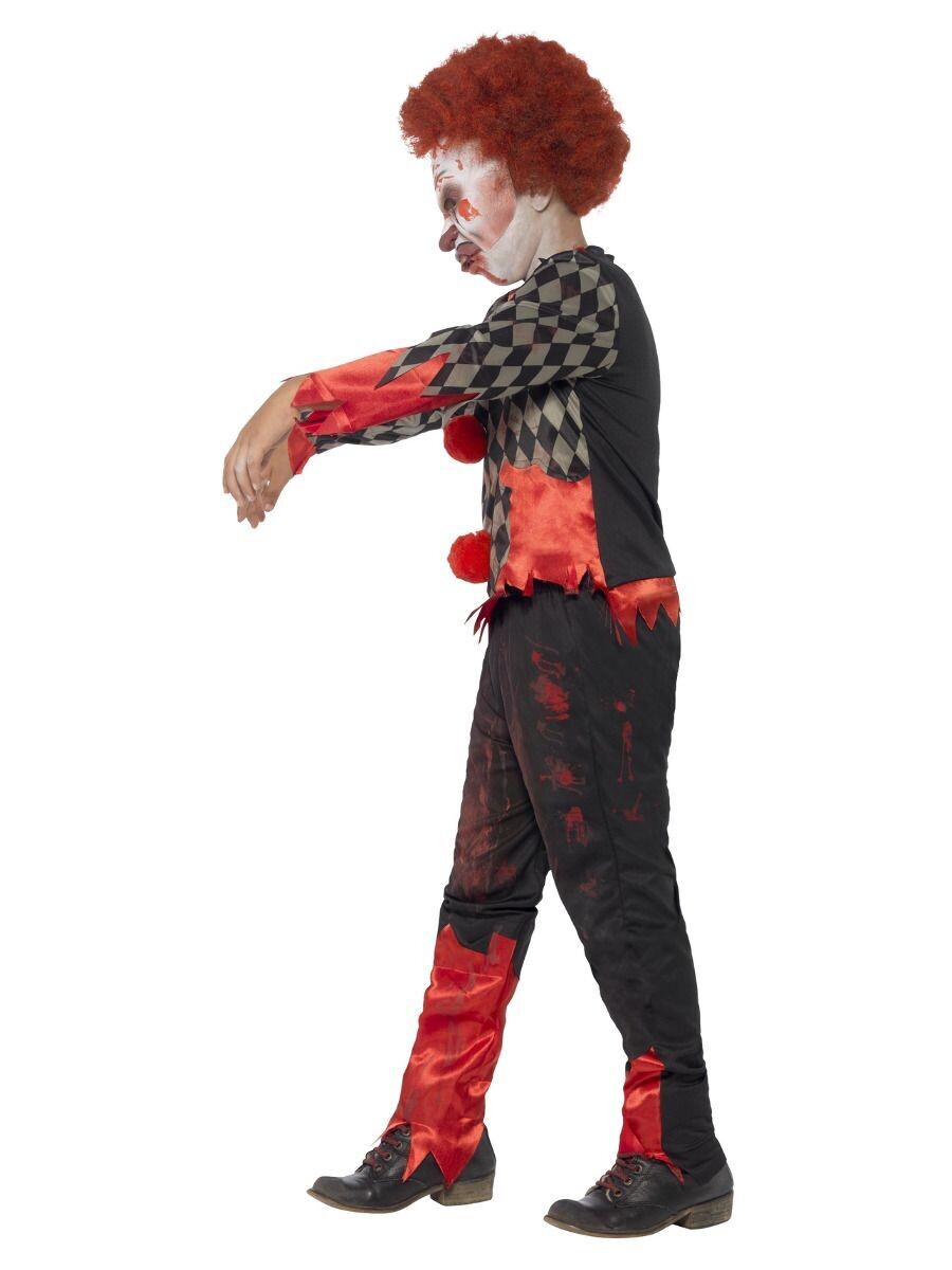 Deluxe Zombie Clown Costume, Medium 7-9 yrs