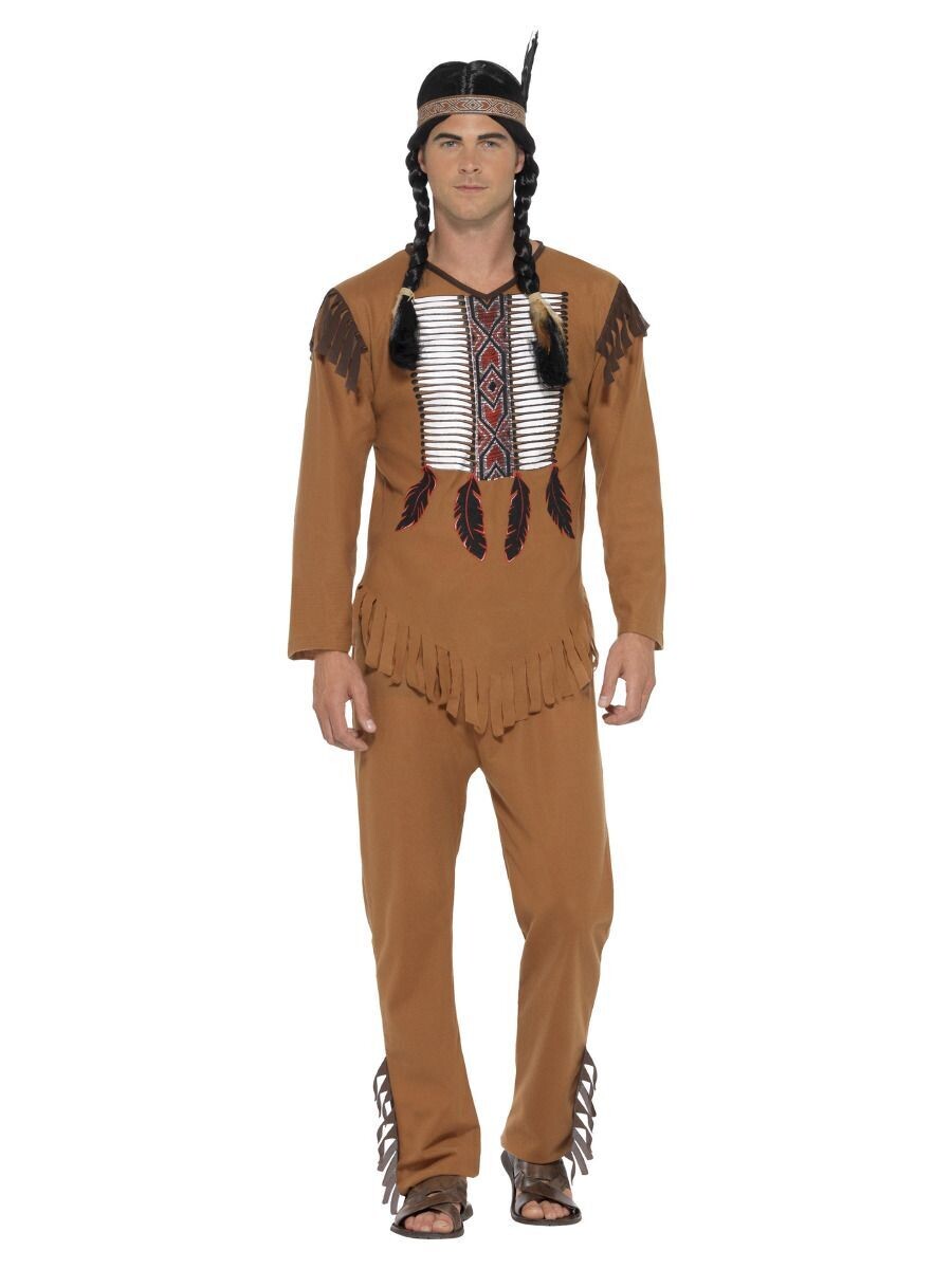 Native American Inspired Warrior Costume,  (EX  Large))