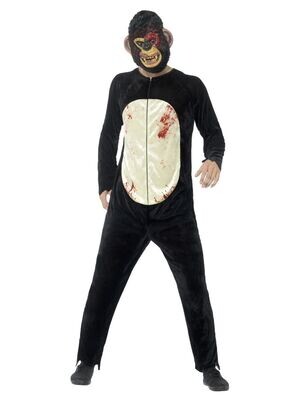 Deluxe Zombie Chimp Costume, (Large)