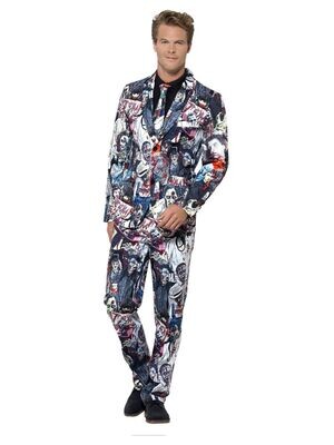Zombie Suit, with Jacket, Trousers & Tie ( Large)