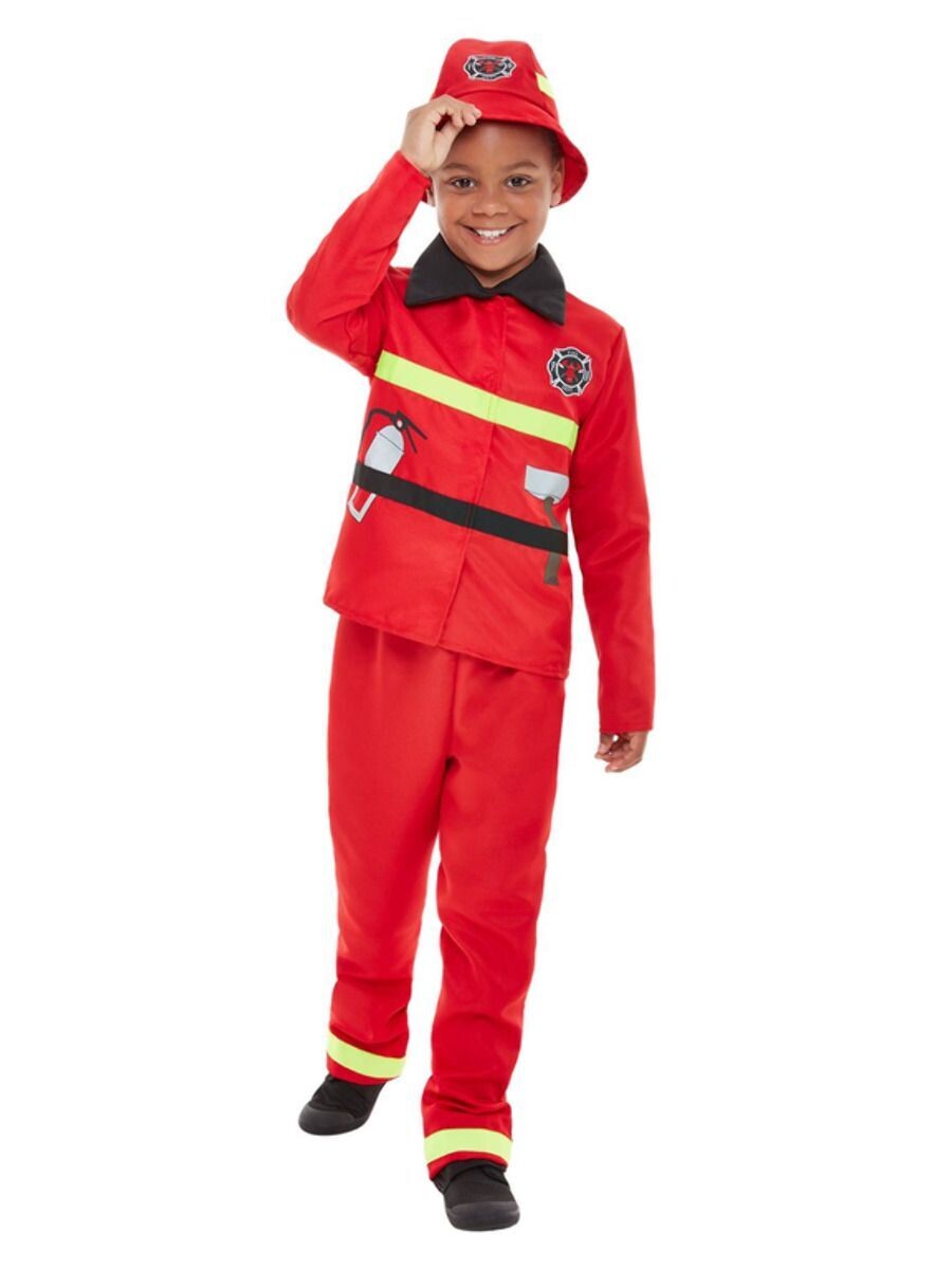 Fire Fighter Costume, Medium, 7-9 yrs.