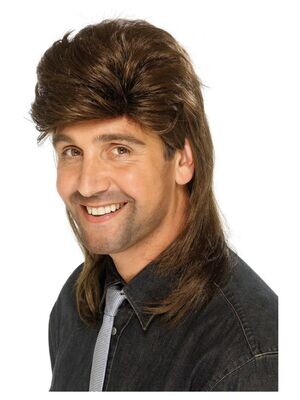 Mullet Wig Brown