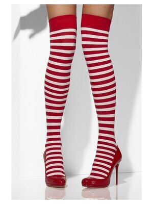 Hold-Ups, Red & White, Striped