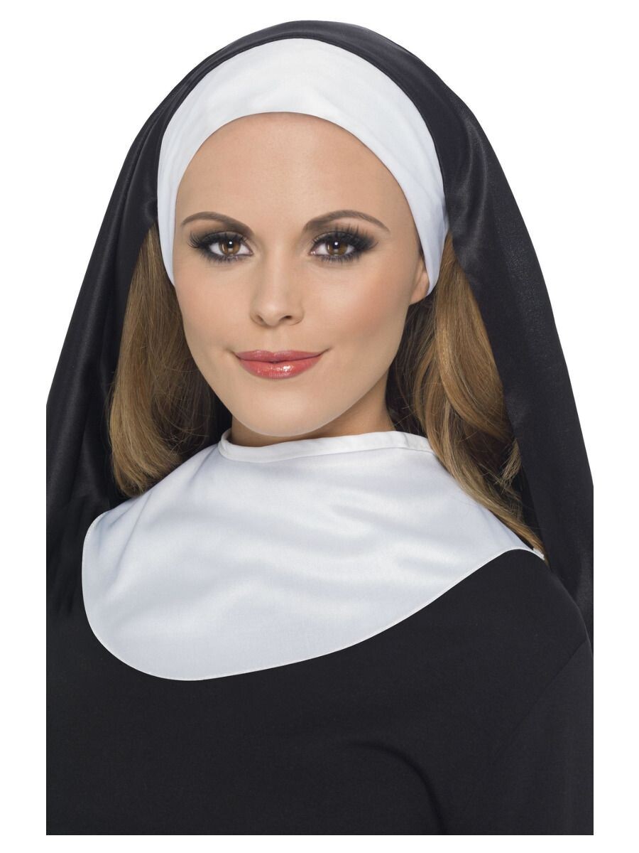 Nun's Kit, Black & White, with Headpiece & Collar