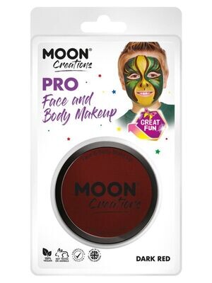 Face Paint - Dark Red - Moon Creations  Makeup - make up -36g *