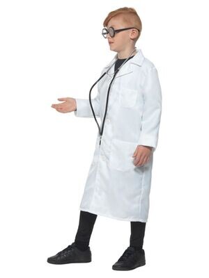 Scientist or Doctor Costume- Unisex -White - Lab Coat