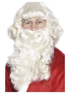 Santa wig and beard set - Deluxe - Santa beard & Wig set
- Best Seller!
