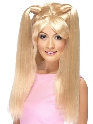 Baby Power Wig, Blonde, with Pony Tails Baby Power Wig, Blonde, with Pony Tails