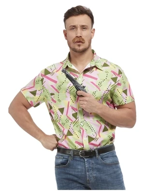 80s Graphic Print Shirt - Medium