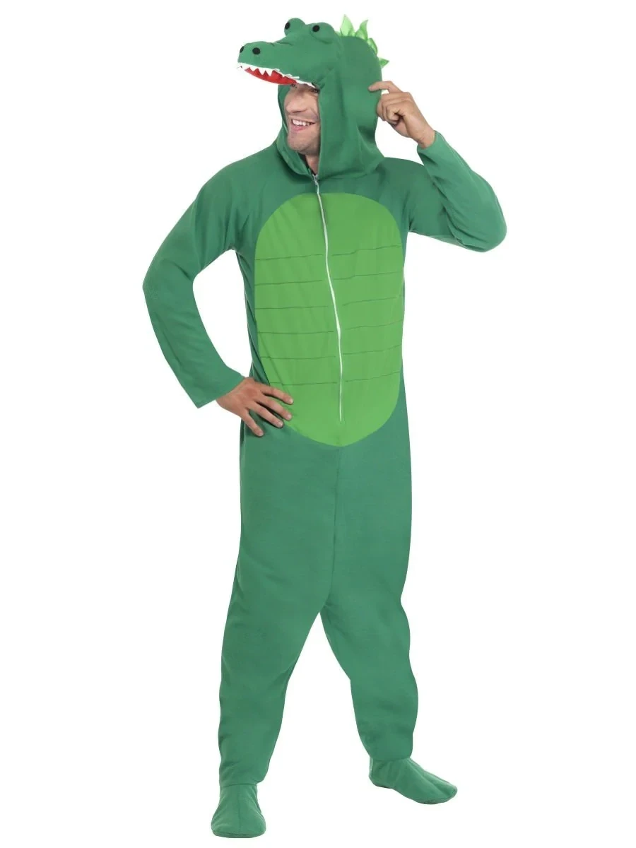 Crocodile Costume, Green, with Hooded All in One