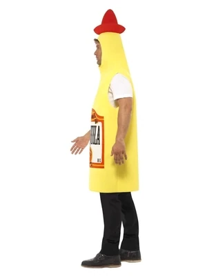 Tequila Bottle Costume, Yellow, with Tabard