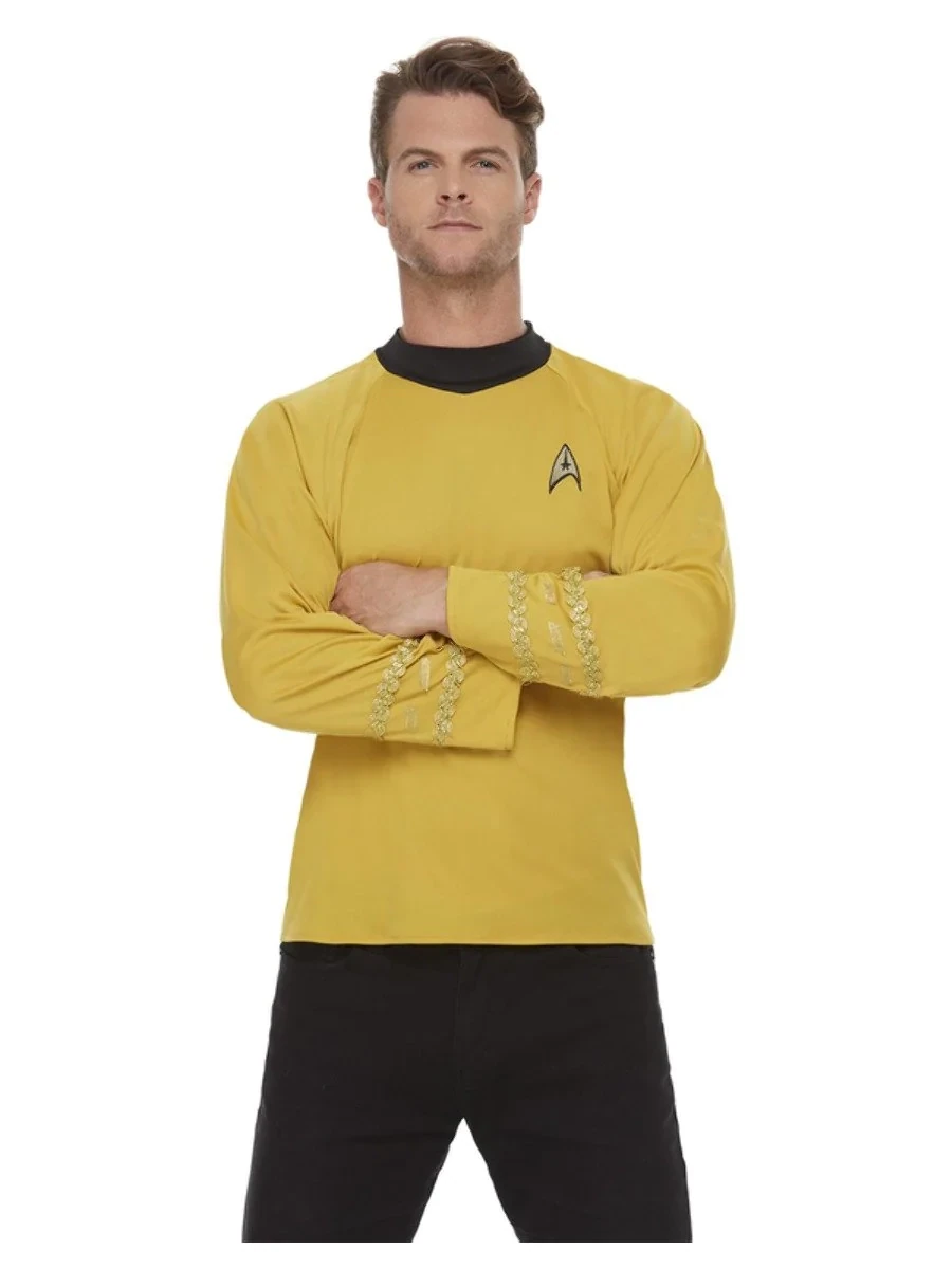 Star Trek, Original Series Command Uniform, Gold, Top - Small