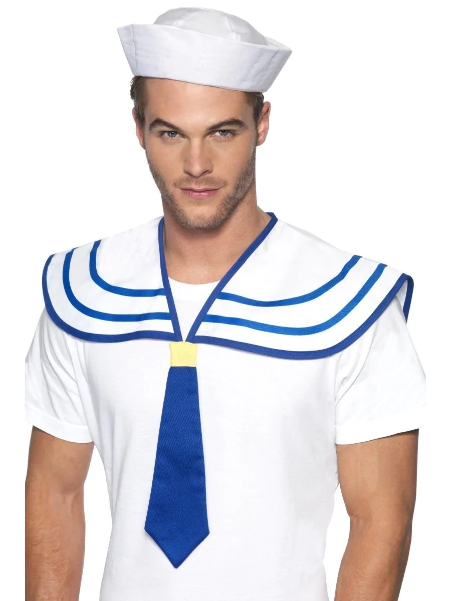 Sailor Neck Tie, White