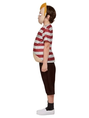 Pugsley Costume, Burgundy, with Top, Trousers &amp; Mask