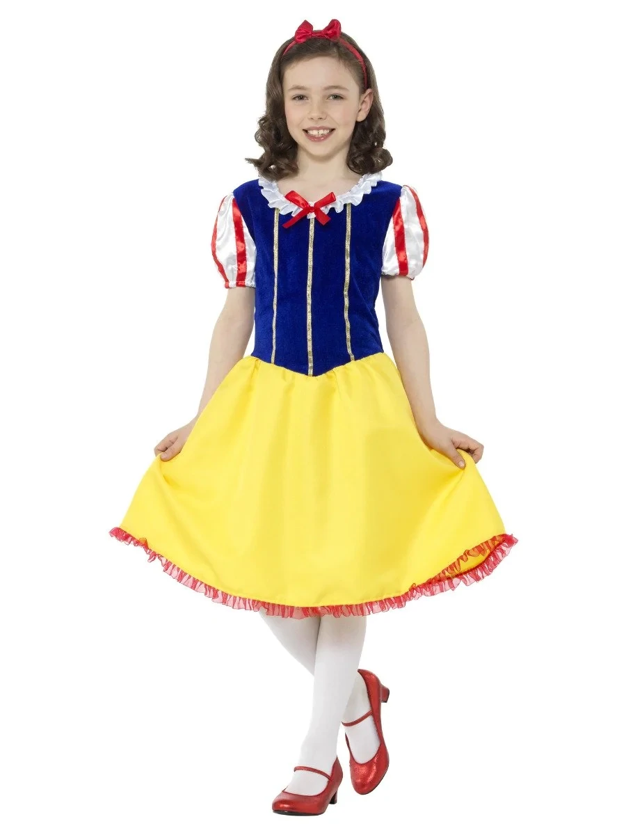 Snow Girl Costume, Multi-Coloured, with Dress &amp; Headband