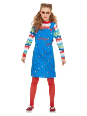 Chucky Costume, Blue, with Dress & Top