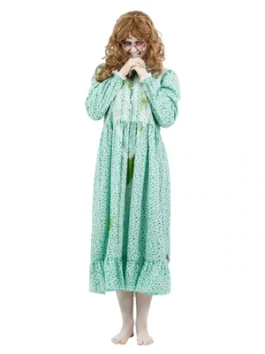 The Exorcist, Regan Costume , Dress with Vomit Print - Medium Only