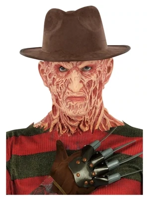 Freddy Krueger Hat, Brown Fedora - HAT only