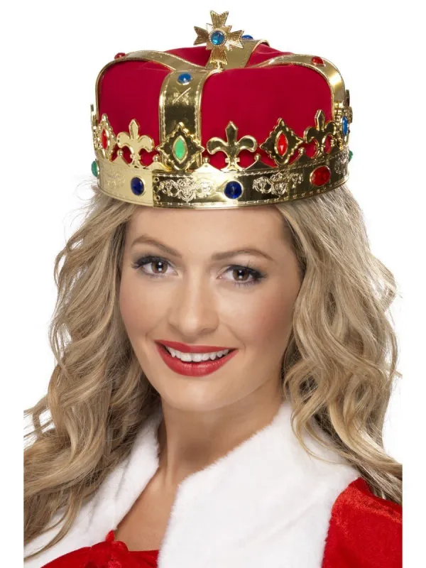 Crown, Red, with Jewels