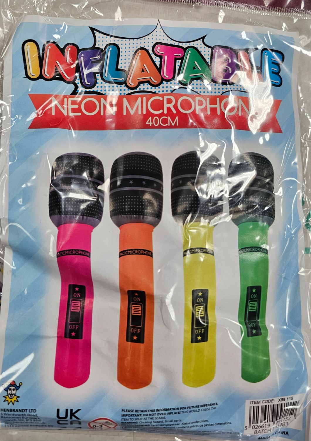Microphone ( inflatable ) 40cm