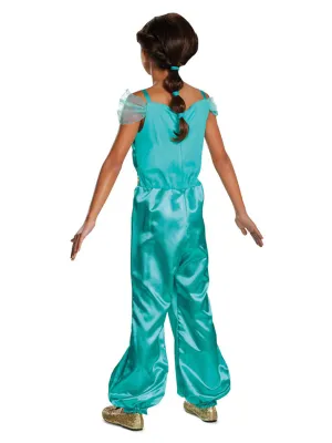 Aladdin Jasmine Classic Costume, Jumpsuit with Cameo - Disney Princess
