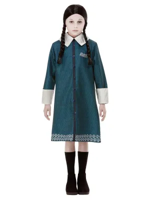 Addams Family Wednesday Costume &amp;  Wig , Dark green and Black
