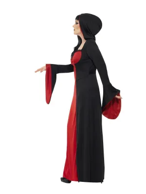 Dark Temptress Costume, Red, with Dress &amp; Hood