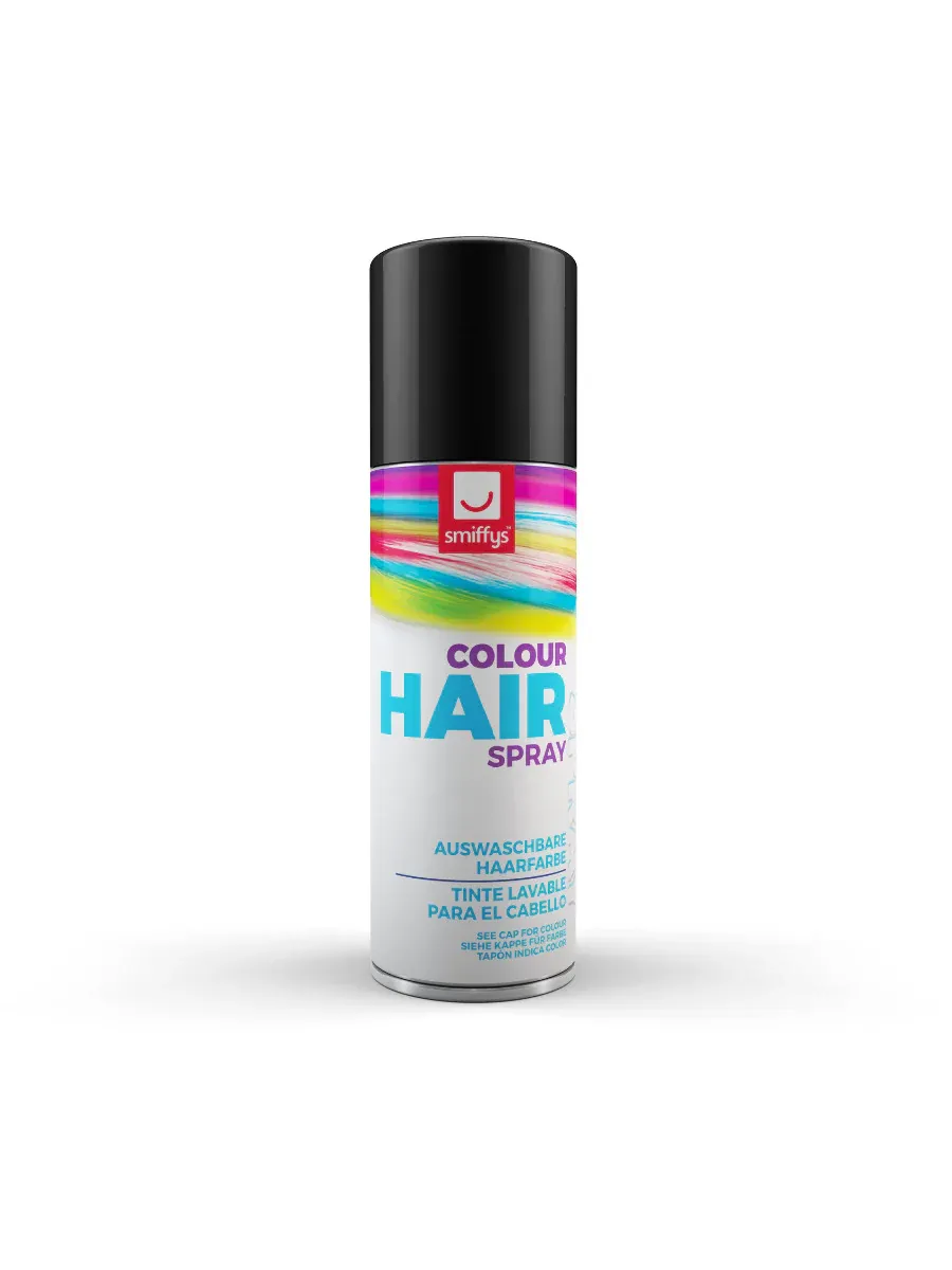 Hair Colour Spray, Black , 125ml