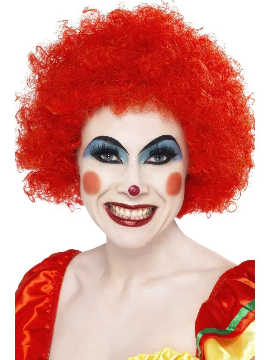 Clown Wig, Red, 120g