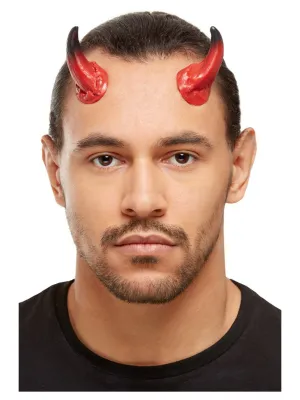 Devil Kit, Aqua, Red &amp; Black, Facepaints, Horns, Sponge &amp; Applicator *