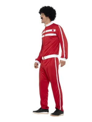 Scouser Tracksuit, Red &amp; White, with Jacket &amp; Trousers - 80s -90s -