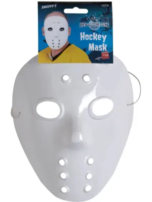 Hockey Mask, White PVC *