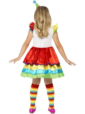 Deluxe Clown Girl Costume, with Dress and Hat