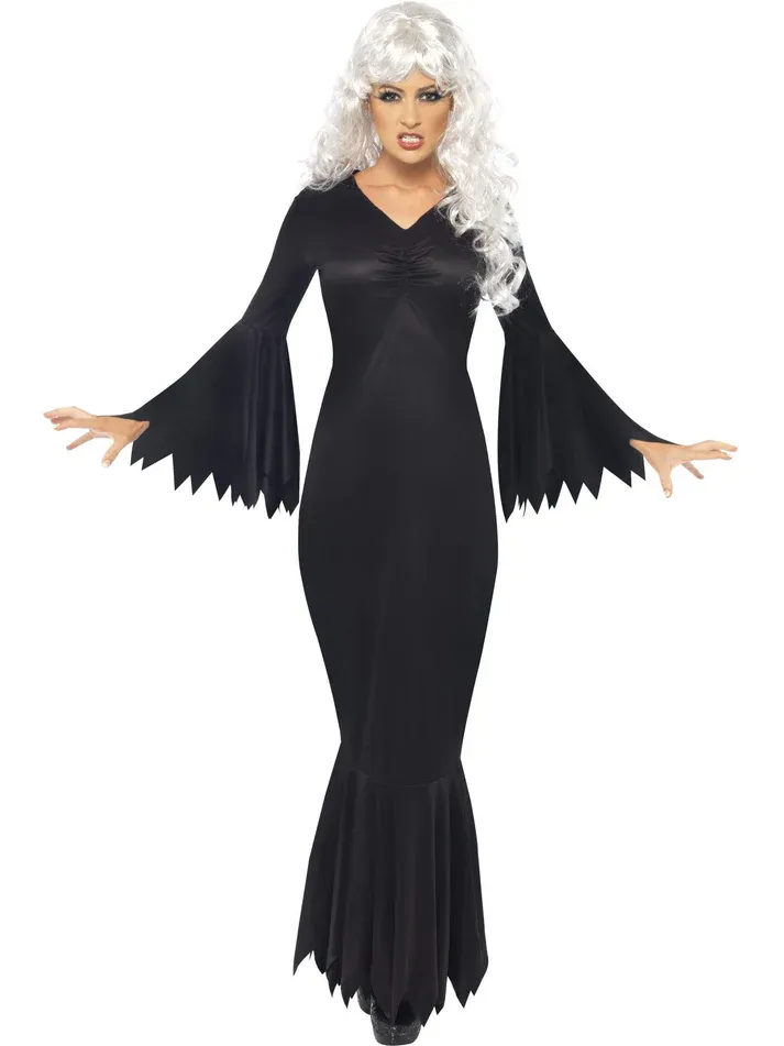 Midnight Vamp Costume, Black with Gown