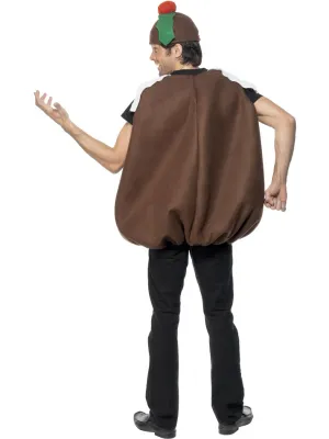 Christmas Pudding Costume, Brown with Tabard &amp; Hat - Male or Female costume