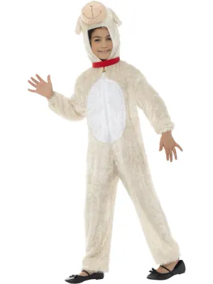 Lamb Costume with Jumpsuit &amp; Hood - Medium Only