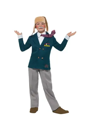 Grandpa's Great Escape, Blue, with Jacket &amp; Mock Shirt with Tie, Trousers   - SMALL - age 4 to 6 years