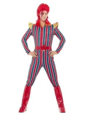 Space Superstar Costume, Multi-Coloured, with Jumpsuit, Belt & Boot Covers Space Superstar Costume, Multi-Coloured, with Jumpsuit, Belt & Boot Covers