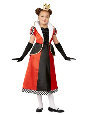 Queen of Hearts Costume, Red, Dress &amp; Headband