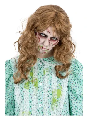 The Exorcist Regan Wig, Long Messy &amp; Wavy -WIG