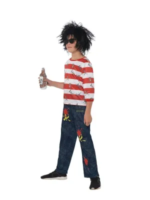 David Walliams Deluxe Ratburger Costume, with Top, Trousers, Wig, Glasses &amp; Special Sauce