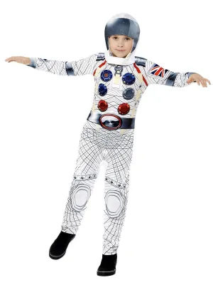 Spaceman Costume, White, with Jumpsuit &amp; Headpiece, Digital Print