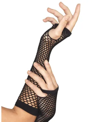 Fishnet Gloves, Black
