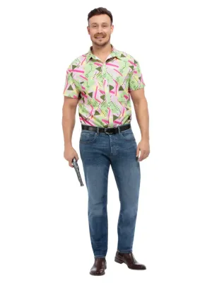 80s Graphic Print Shirt - Medium