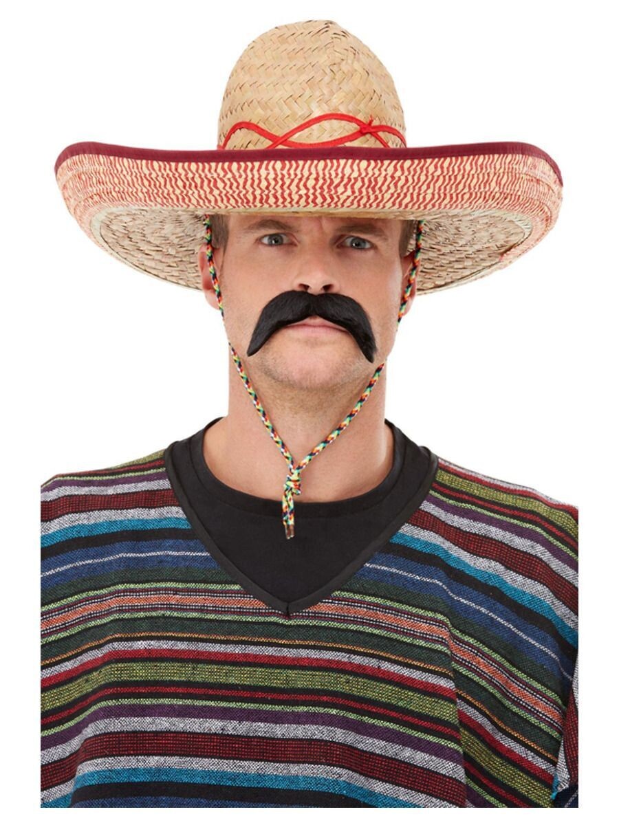 Sombrero Mexican Hat - blue / red trim