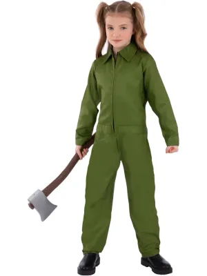 Green Boiler Suit Costume All in One , Kids Unisex