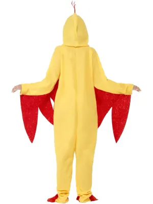 Chicken Costume, Yellow with Hooded All in One - Large only