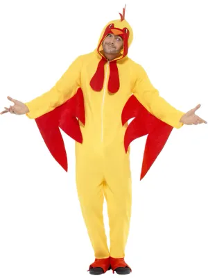 Chicken Costume, Yellow with Hooded All in One - Large only Chicken Costume, Yellow with Hooded All in One - Large only