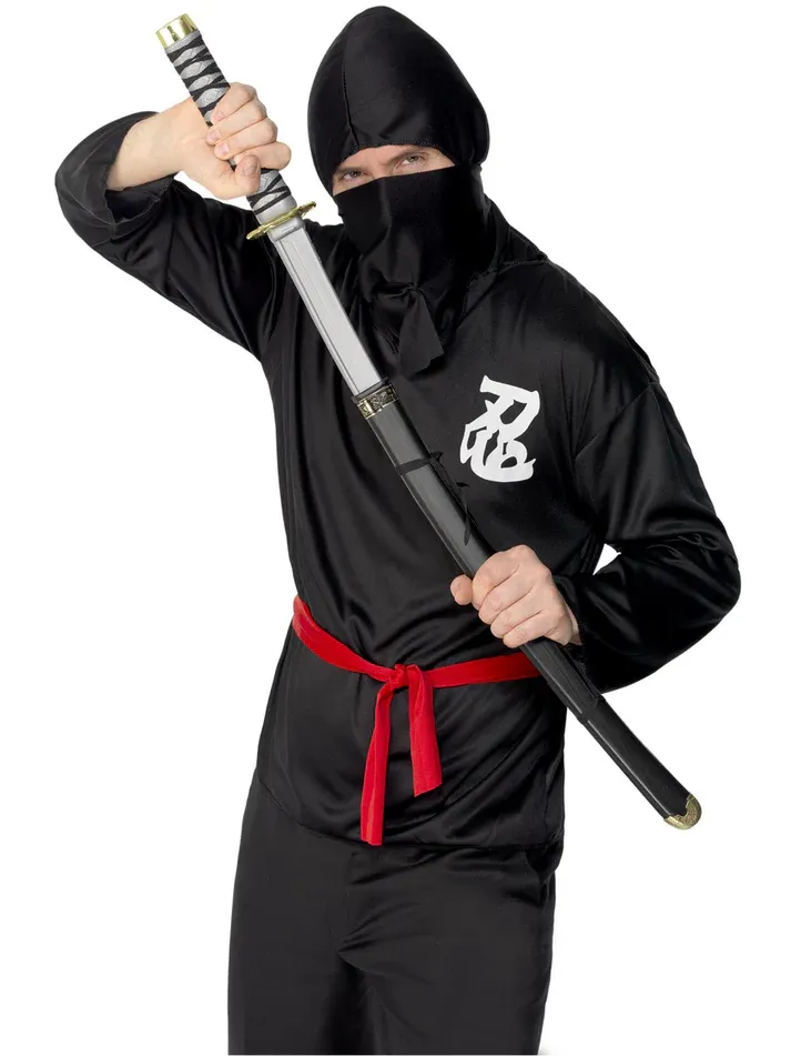 Ninja - Sword and Scabbard, Grey Oriental Warrior, 73cm - 29in Ninja - Sword and Scabbard, Grey Oriental Warrior, 73cm - 29in